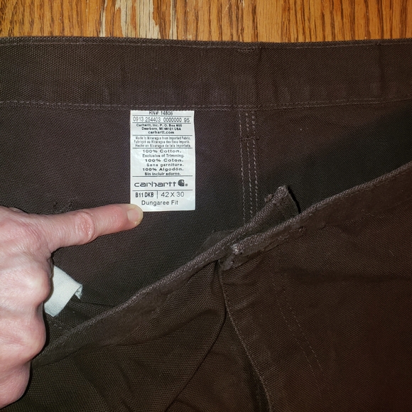 Men's Brown Work Pants - Picture 4 of 5